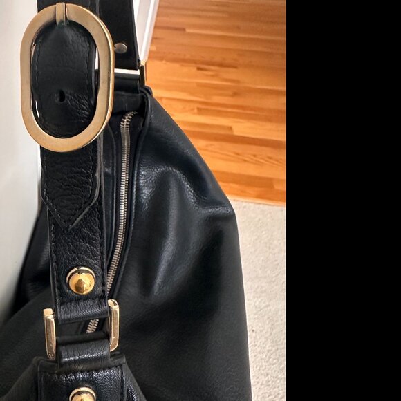 Gucci Interlocking G Blondie Hobo leather Vintage handbag Gold hardware Boho Y2K - Picture 7 of 16